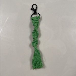Macrame Spiral Twist Keychain